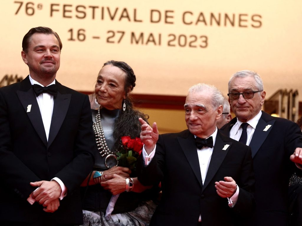 Martin Scorsese and casts of Killers of the Flower Moon in 76th  Cannes Film Festival