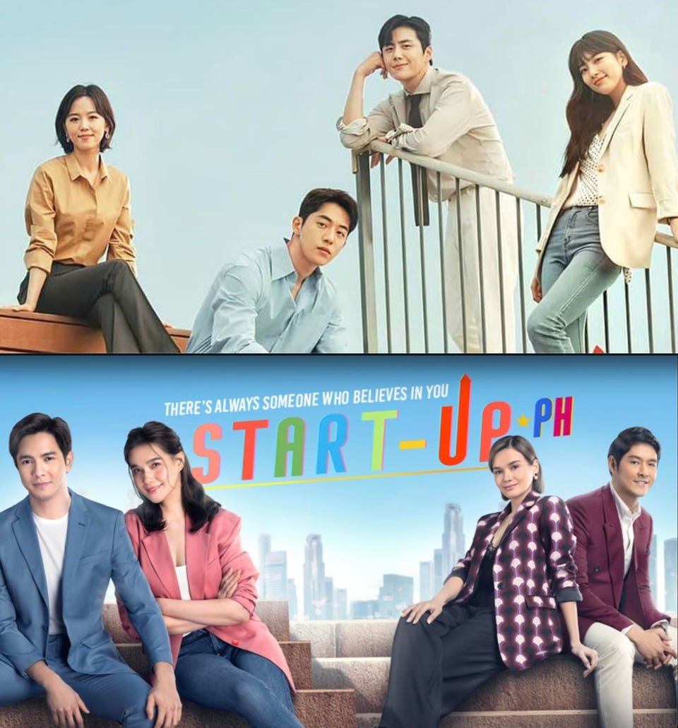 The cast of a Korean drama remake and its Filipino counterpart