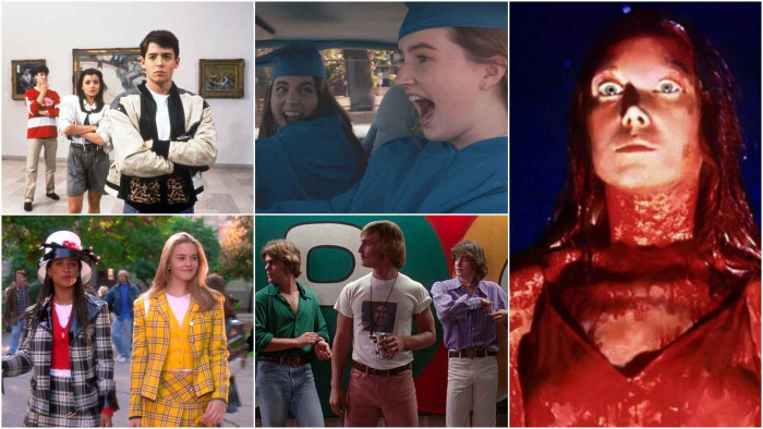 Iconic teen movie poster collage