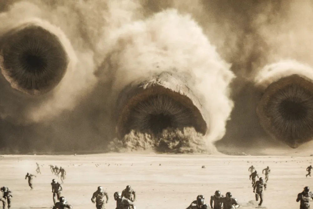 Worm Ride in Dune